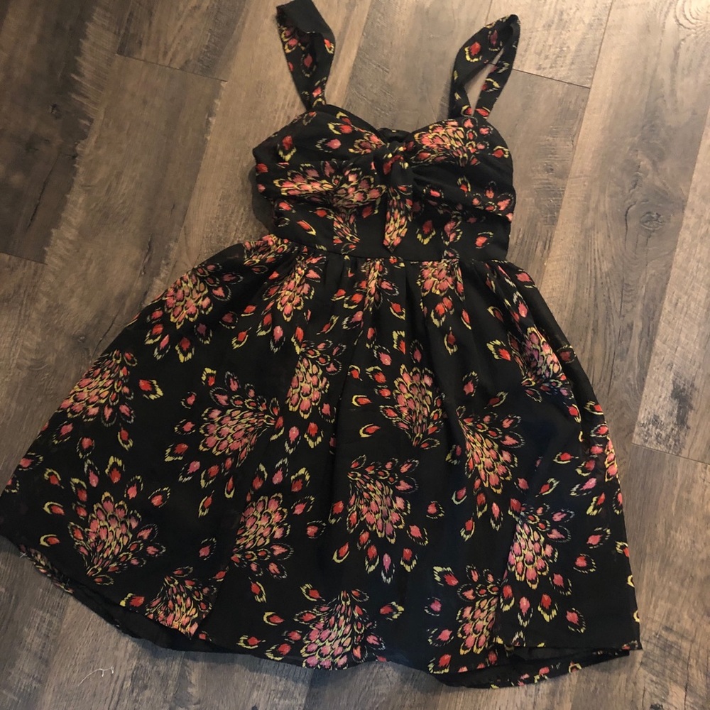 Candies Black Cutout Back Dress